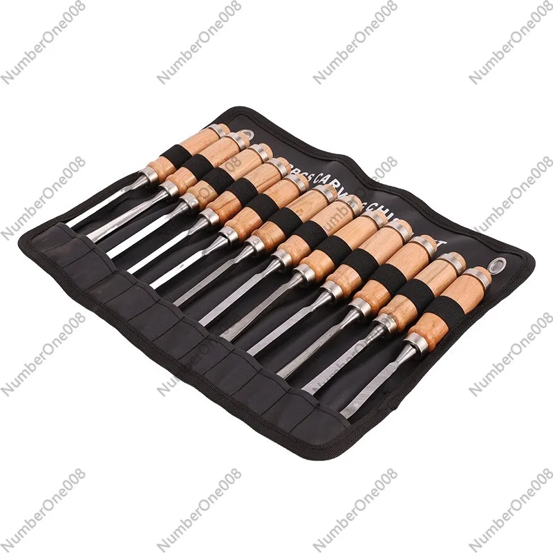 Wood Chisel Set - Juego de 12 Herramientas para Tallar