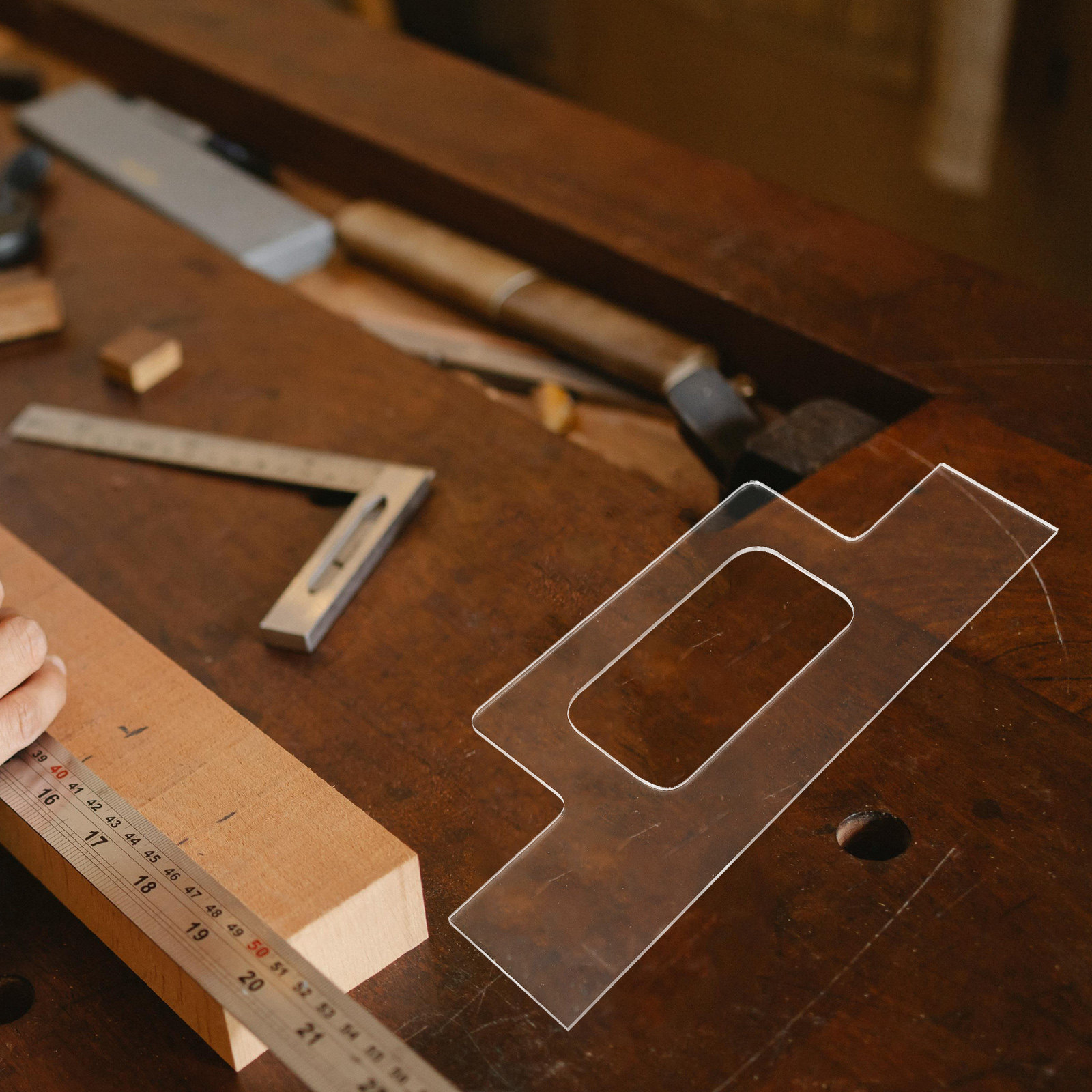 Woodworking Kitchen Projects - Plantilla de Acrílico Transparente para Cortar