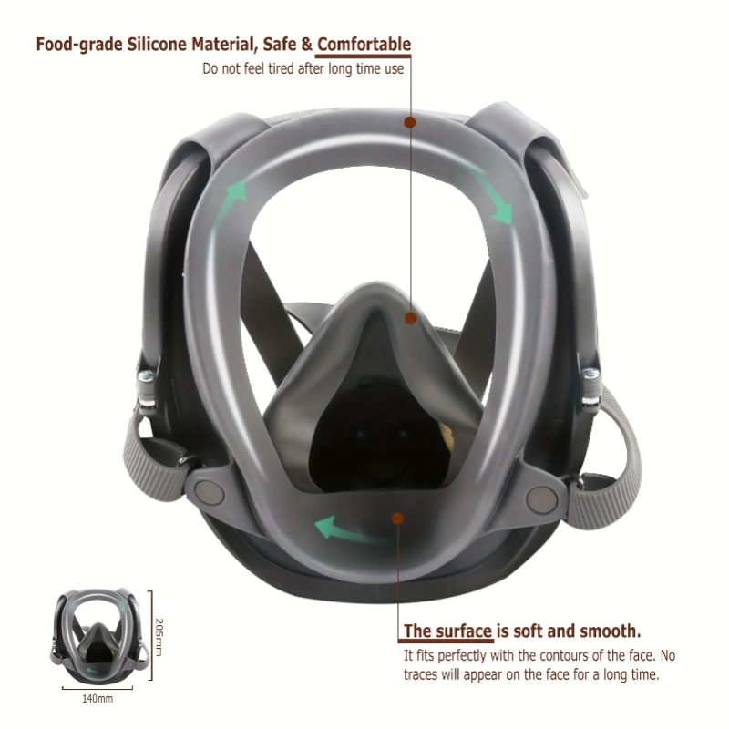 Woodworking Respirator - Máscara de Gas 6800 de Cara