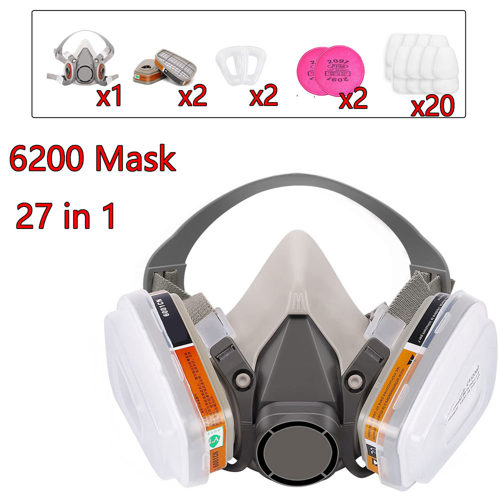 Woodworking Respirator - Máscara de Gas 6200 con Cartucho