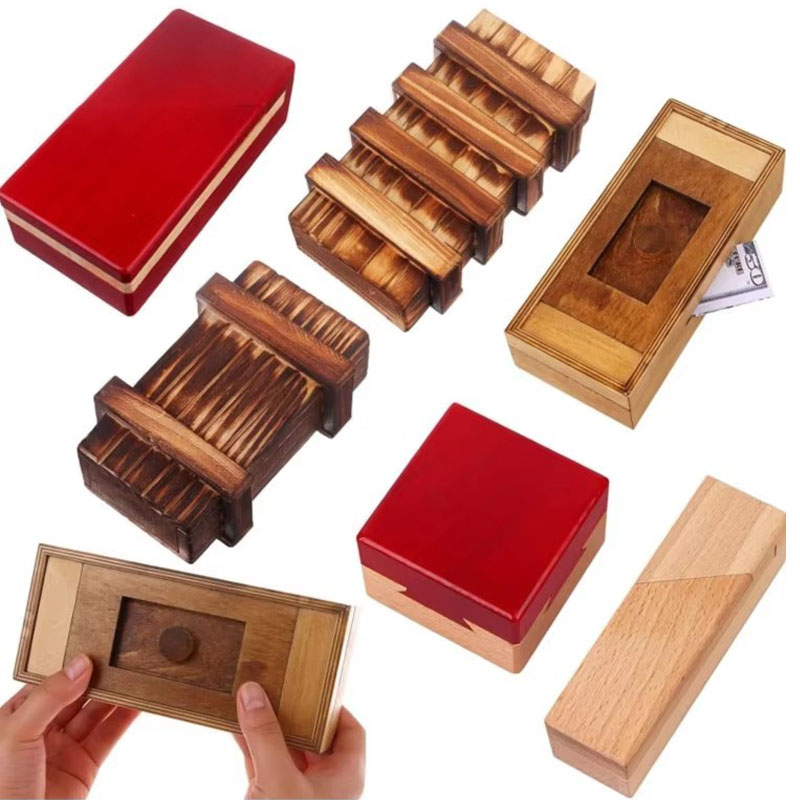 Woodworking Game - Caja de rompecabezas de madera con
