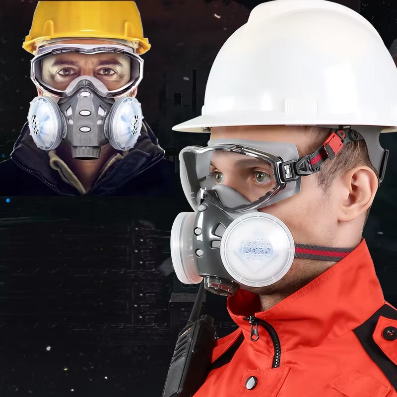 Respirador con gafas de seguri - Woodworking Respirator reseña y precio