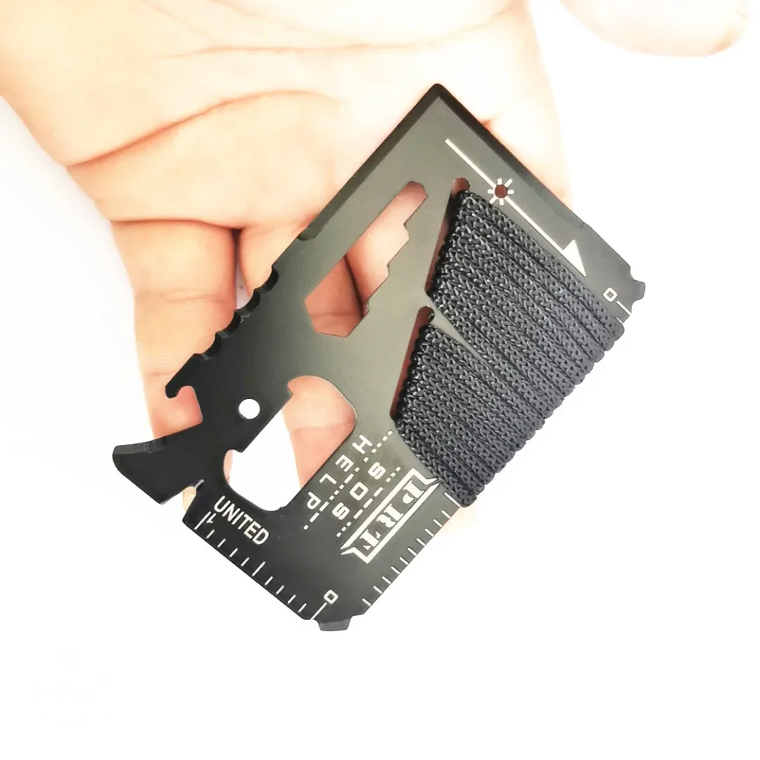 Herramienta de emergencia de a - Card Scraper Steel reseña y precio