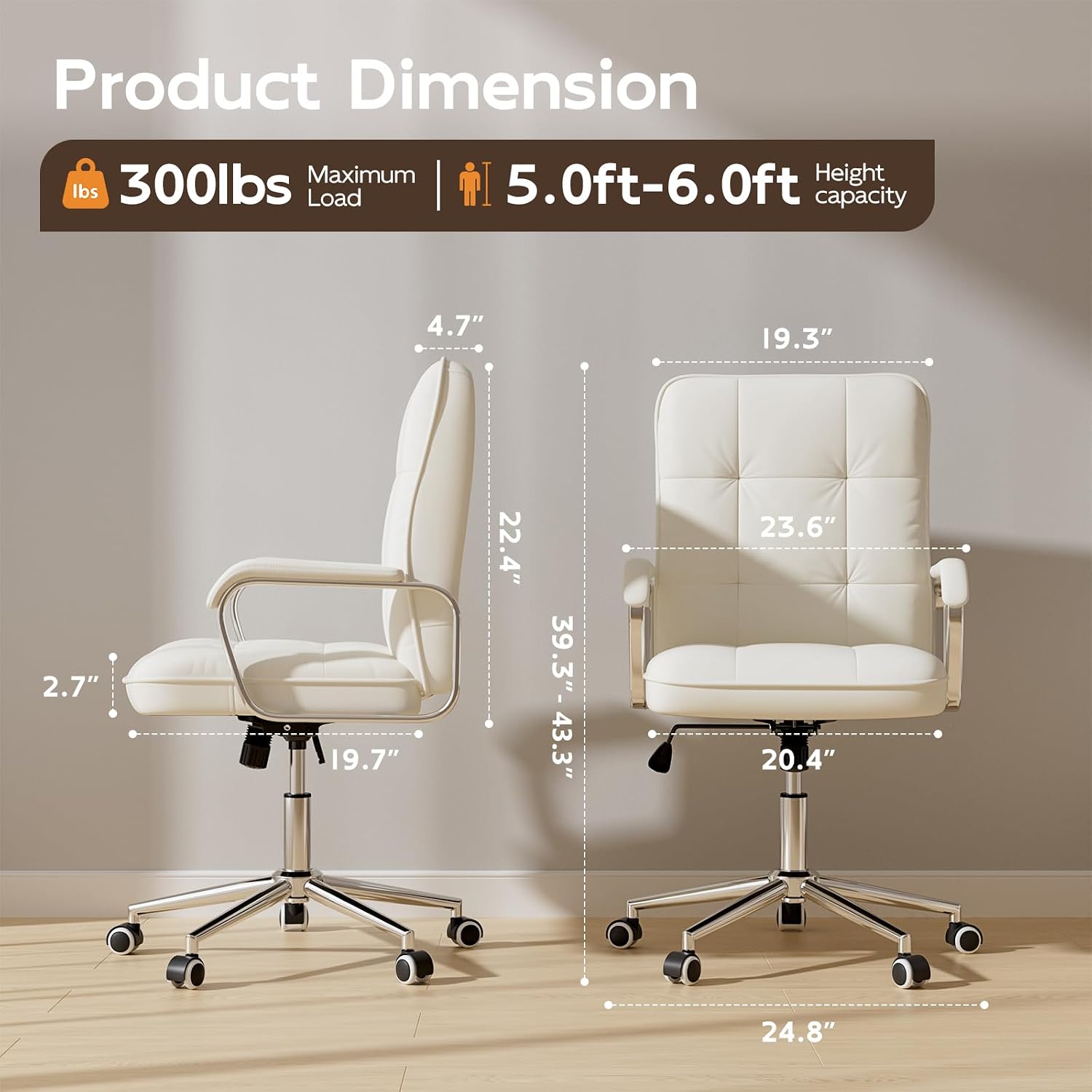 Silla de Oficina de Cuero con  - Woodworking Desk Chair reseña y precio