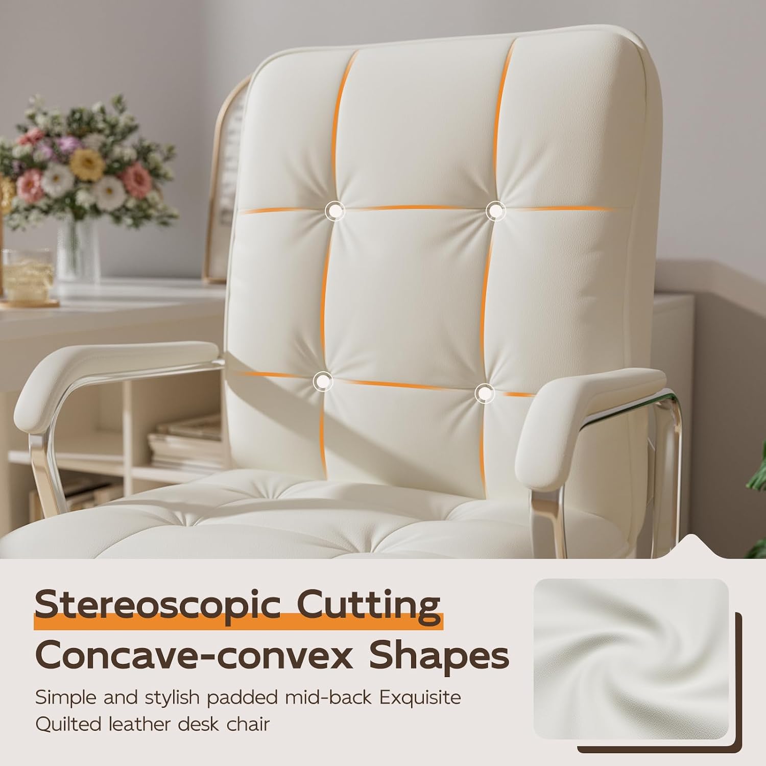 Silla de Oficina de Cuero con  - Woodworking Desk Chair reseña y precio